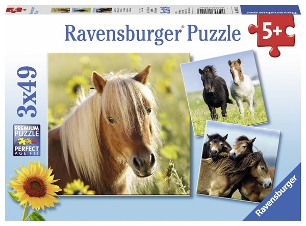 Ravensburger (08011) - "Horses" - 49 pezzi