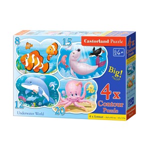 Castorland (B-043026) - "Underwater World" - 8 12 15 20 pezzi