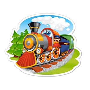 Castorland (B-015153) - "Steam Train" - 15 pezzi