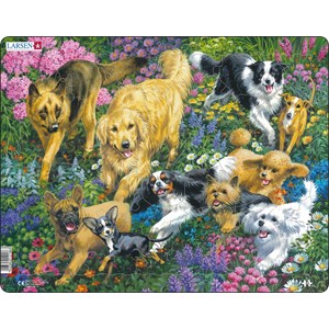 Larsen (FH33) - "Dogs in a field with flowers" - 32 pezzi