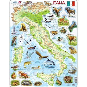 Larsen (K83-IT) - "Map of Italy (in Italian)" - 65 pezzi