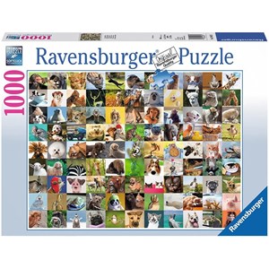 Ravensburger (19642) - "99 Funny Animals" - 1000 pezzi