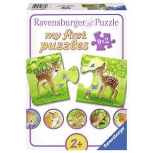 Ravensburger (07365) - "Cute Forest Animals" - 2 pezzi