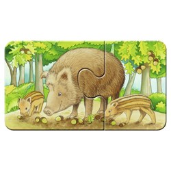 Ravensburger (07365) - "Cute Forest Animals" - 2 pezzi