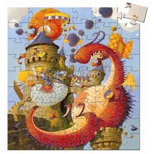 Djeco (07256) - "Vaillant & The Dragon" - 54 pezzi
