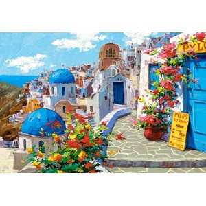 Castorland (C-200603) - "Spring in Santorini" - 2000 pezzi