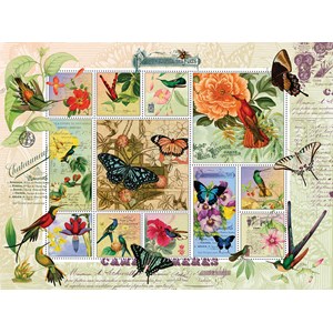 SunsOut (55962) - Finchley Arts: "Butterfly and Hummingbird Flight" - 1000 pezzi